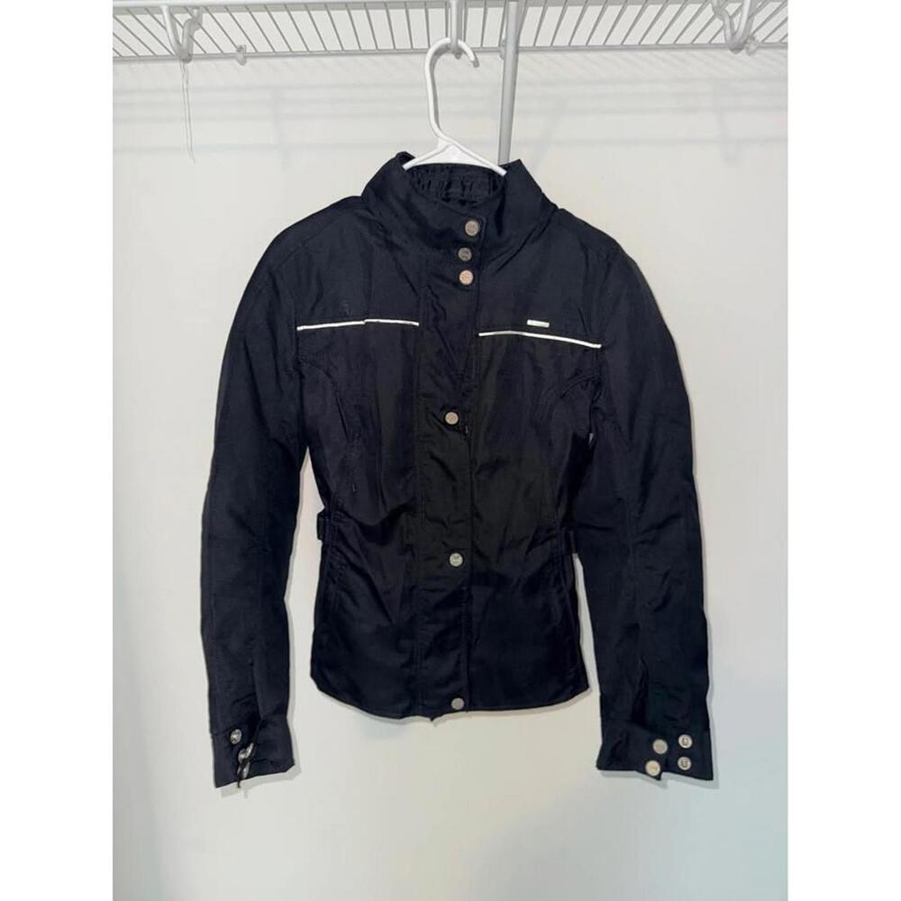 Tutto Moto Black Ladies Large Motorcycle Jacket with‎ pads